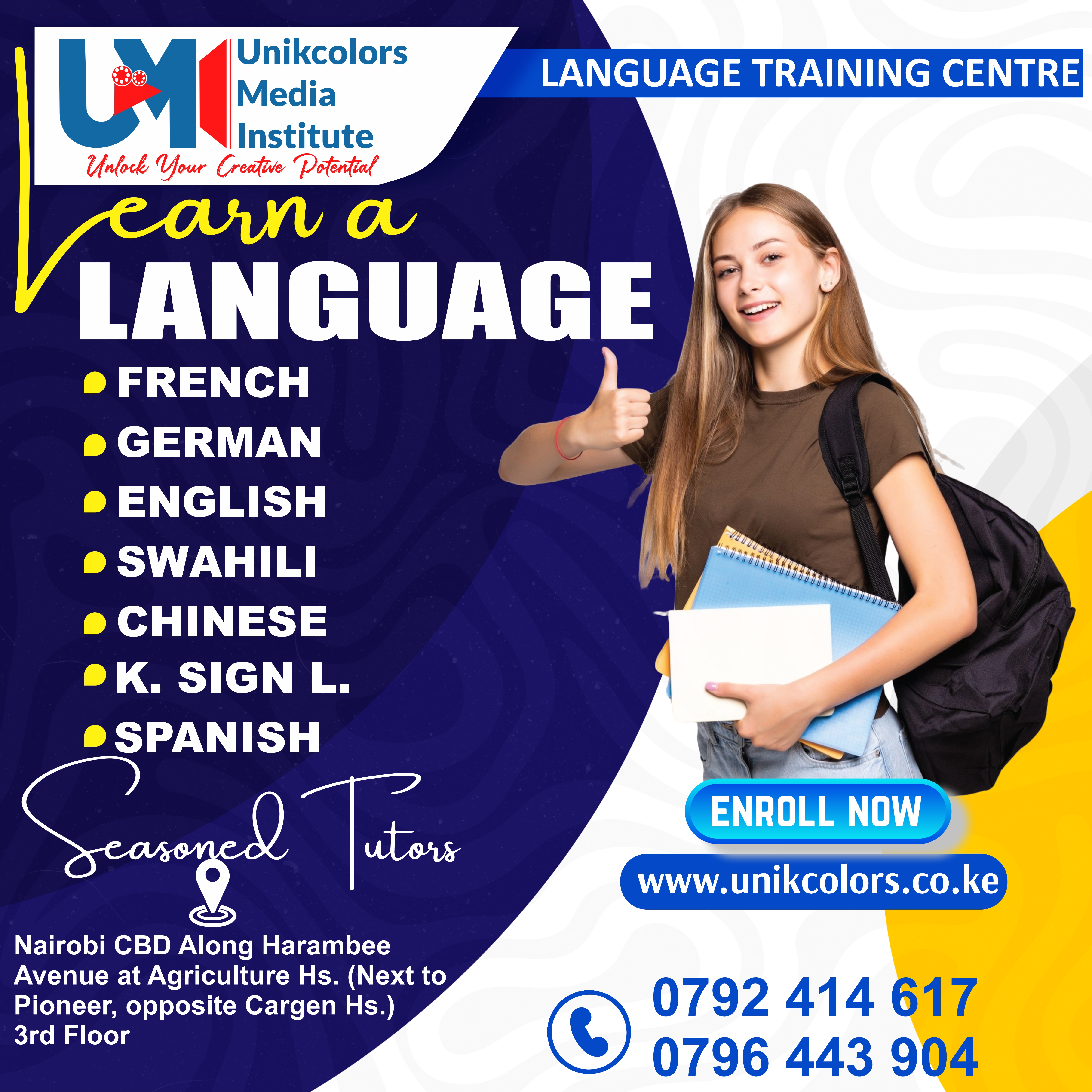 LANGUAGE TRAINING CENTRE - GERMAN | ENGLISH | FRENCH | CHINESE | SPANISH | SWAHILI | KENYA SIGN LANG